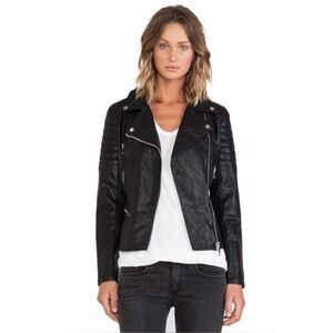 Blank NYC Black Vegan Leather Moto Jacket
